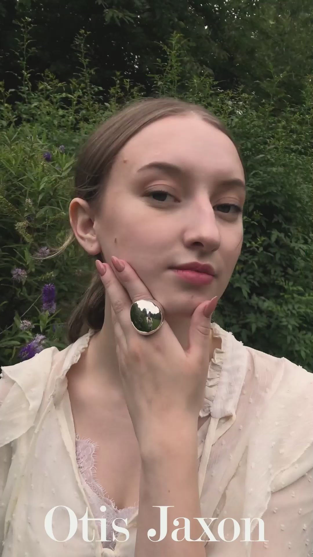 Sterling Silver Statement Sphere Ring