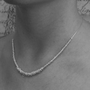 
            
                Load image into Gallery viewer, Loops Designer Silver Necklace - Otis Jaxon Silver Jewellery
            
        