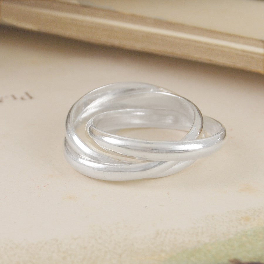Triple Russian Silver Ring - Otis Jaxon Silver Jewellery