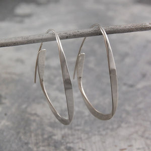 
            
                Load image into Gallery viewer, Silver Curl Hoop Earrings - Otis Jaxon Silver Jewellery
            
        