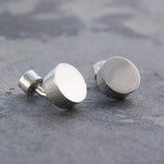 Round Geometric Silver Cufflinks - Otis Jaxon Silver Jewellery