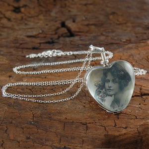 
            
                Load image into Gallery viewer, Vintage Silver Heart Locket - Otis Jaxon Silver Jewellery
            
        