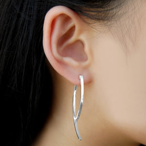 
            
                Load image into Gallery viewer, Curved Silver Ear Jacket - Otis Jaxon Silver Jewellery
            
        