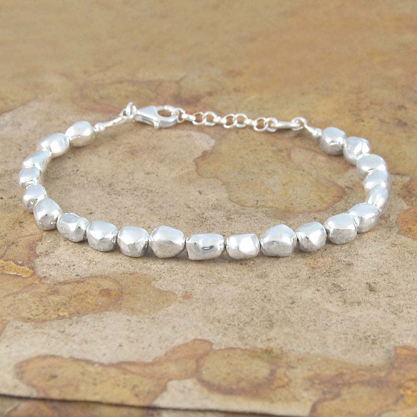 Nugget Designer Silver Bracelet - Otis Jaxon Silver Jewellery