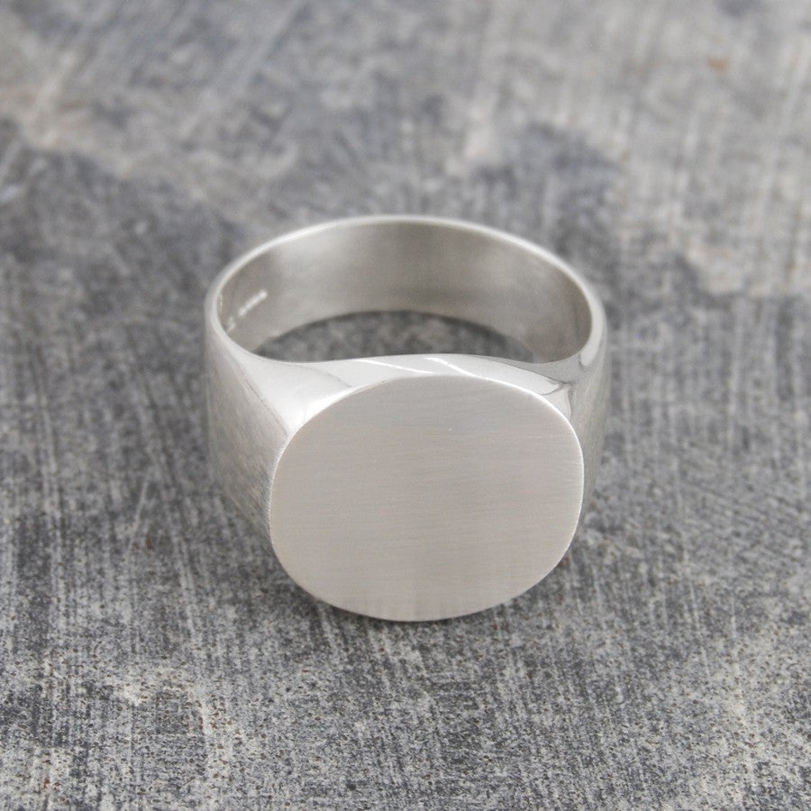
            
                Load image into Gallery viewer, Round Signet Gold Ring for Men - Otis Jaxon Silver Jewellery
            
        