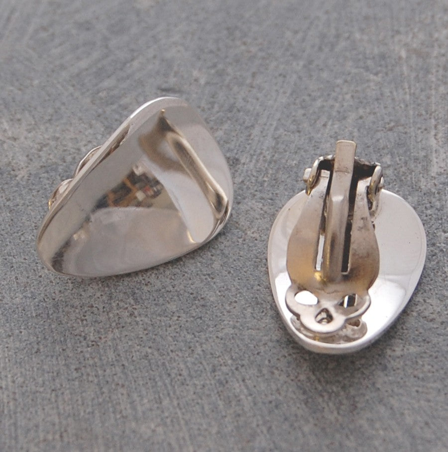 
            
                Load image into Gallery viewer, Petal Silver Clip On Earrings - Otis Jaxon Silver Jewellery
            
        