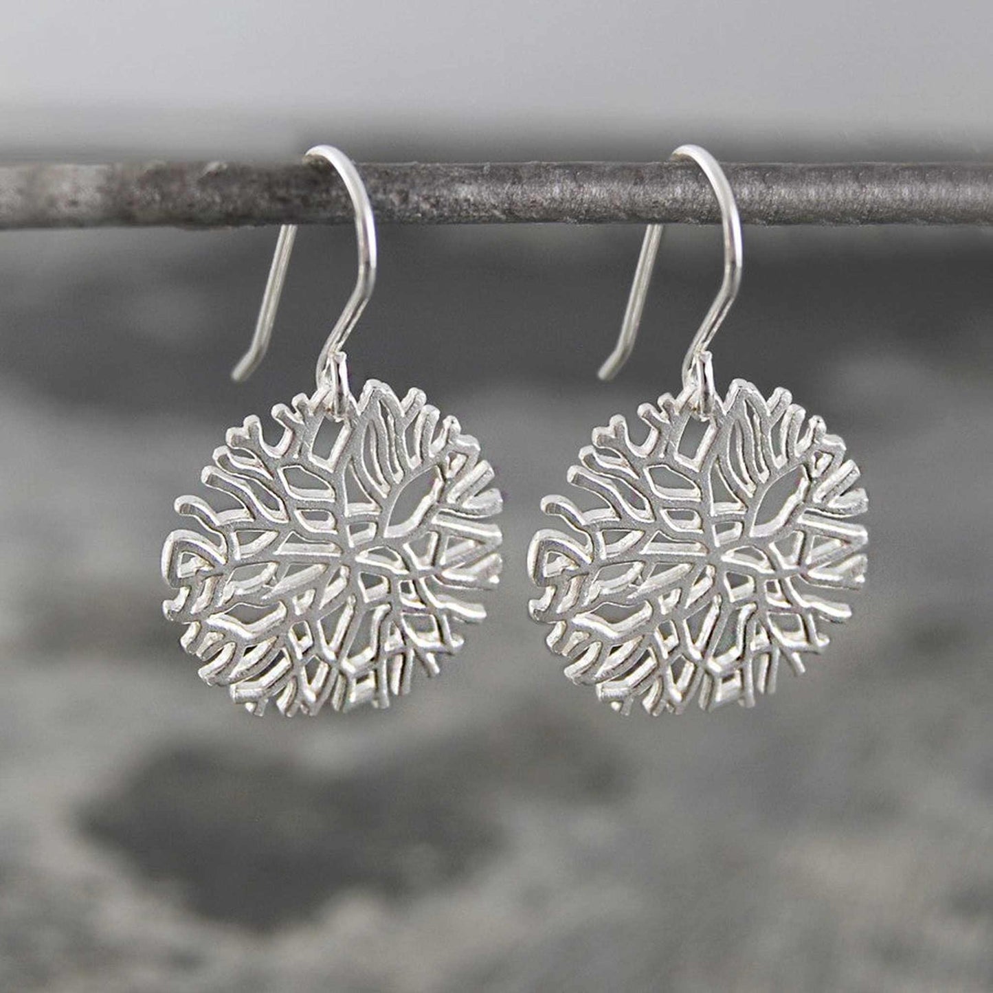 Frost Silver Drop Earrings - Otis Jaxon Silver Jewellery