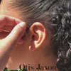 Minimal cubic zircon sparkling ear pin earring