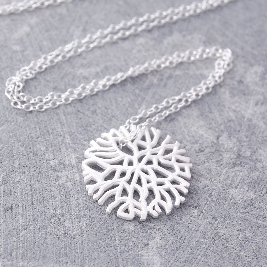 Frost Contemporary Silver Necklace - Otis Jaxon Silver Jewellery
