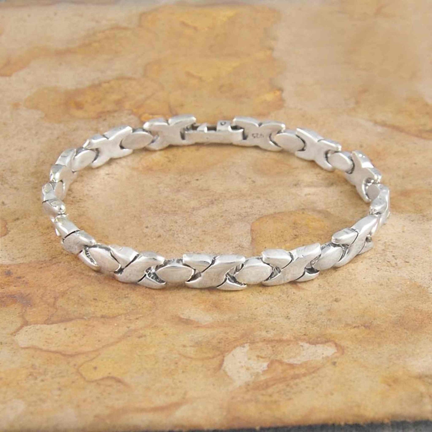 Hugs And Kisses Silver Statement Necklace - Otis Jaxon Silver Jewellery