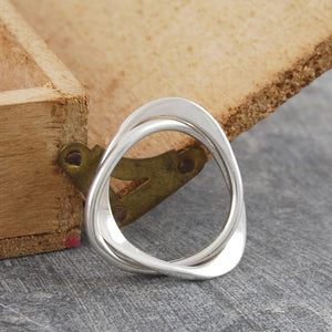 Contemporary Silver Eternity Ring - Otis Jaxon Silver Jewellery