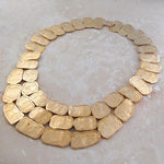 Roman Chunky Gold Statement Necklace - Otis Jaxon Silver Jewellery