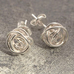 Nest Silver Stud Earrings - Otis Jaxon Silver Jewellery