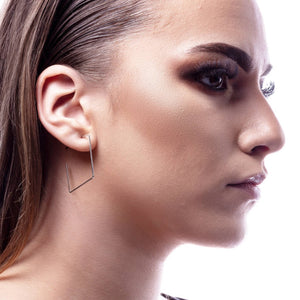 
            
                Load image into Gallery viewer, Rose Gold Square Ear Cuff Earrings - Otis Jaxon Silver Jewellery
            
        