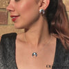 Swirl Silver Necklace and Earrings Set - Otis Jaxon Silver Jewellery