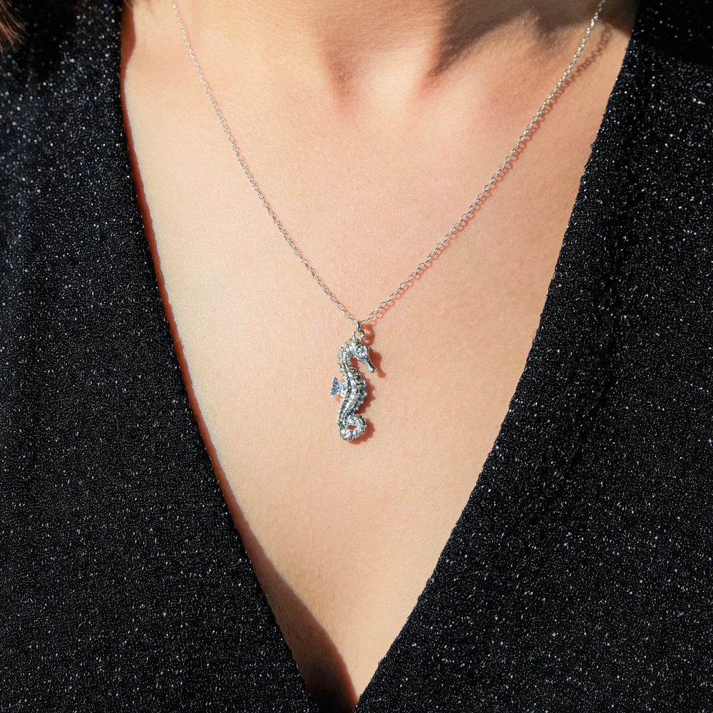 
            
                Load image into Gallery viewer, Silver Seahorse Earrings - Otis Jaxon Silver Jewellery
            
        