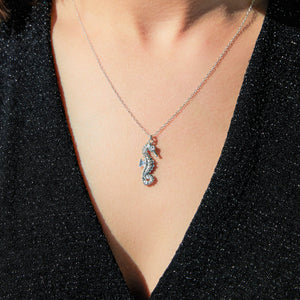
            
                Load image into Gallery viewer, Seahorse Silver Necklace - Otis Jaxon Silver Jewellery
            
        