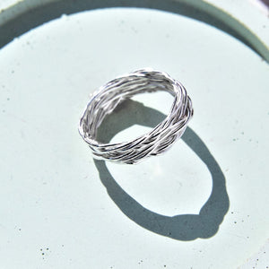 
            
                Load image into Gallery viewer, Wire Contemporary Silver Ring - Otis Jaxon Silver Jewellery
            
        