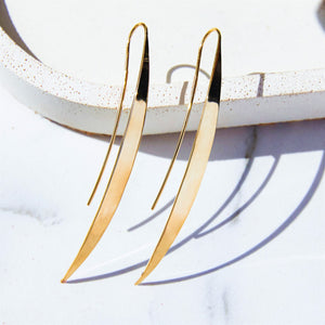 Sail Silver Long Drop Earrings - Otis Jaxon Silver Jewellery