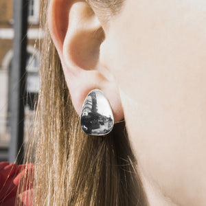 
            
                Load image into Gallery viewer, Petal Silver Clip On Earrings - Otis Jaxon Silver Jewellery
            
        