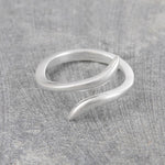 Snake Contemporary Silver Ring - Otis Jaxon Silver Jewellery