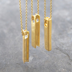 Alphabet Gold Personalised Necklace - Otis Jaxon Silver Jewellery