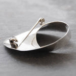 Swirl Silver Designer Brooch - Otis Jaxon Silver Jewellery