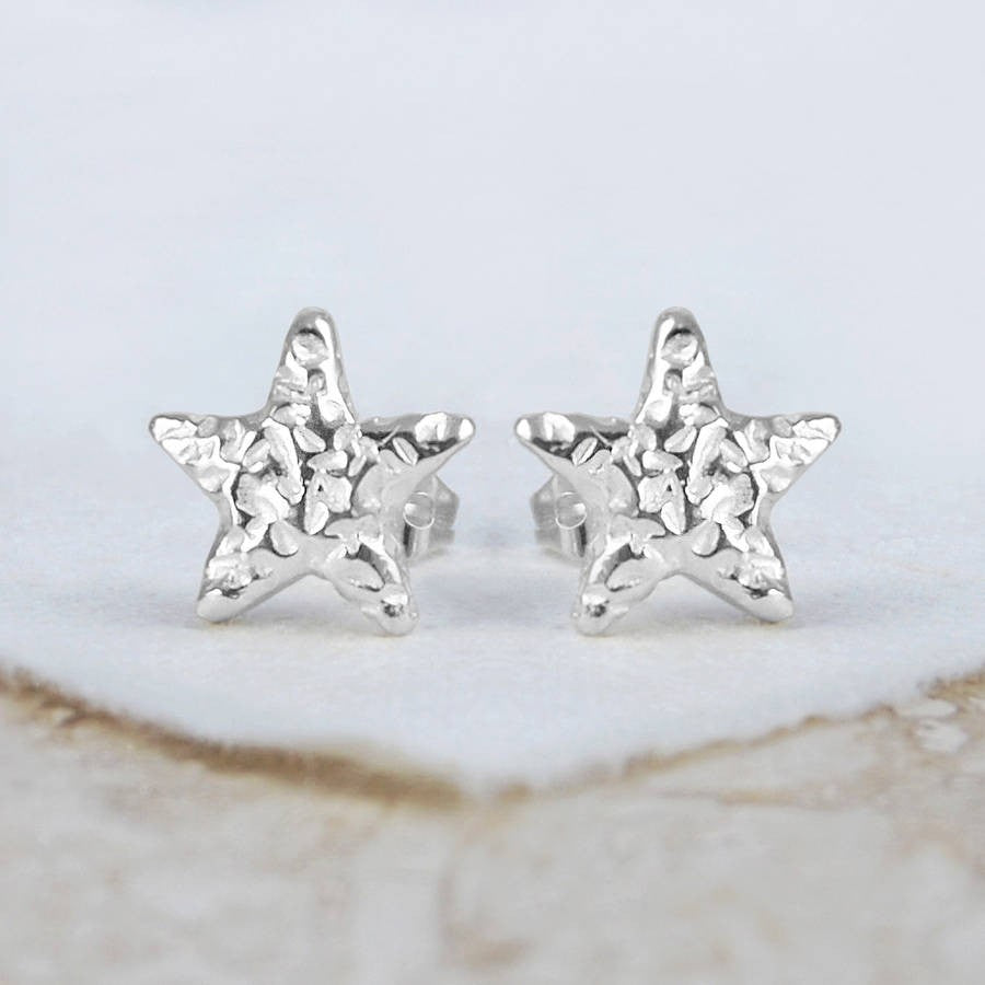 
            
                Load image into Gallery viewer, Starfish Silver Earrings - Otis Jaxon Silver Jewellery
            
        