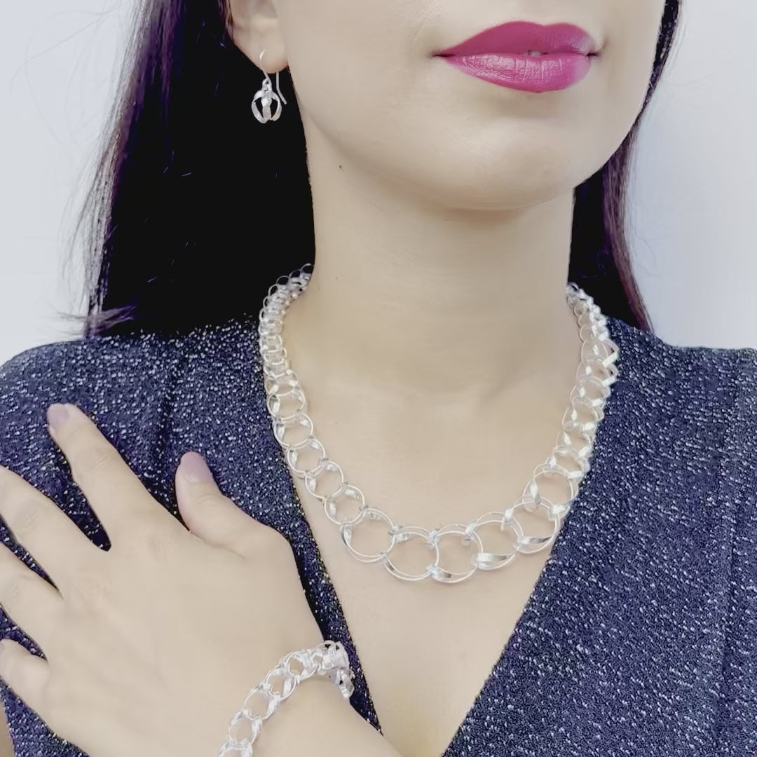 Sterling Silver Fluid Statement Bracelet- Otis Jaxon Silver Jewellery