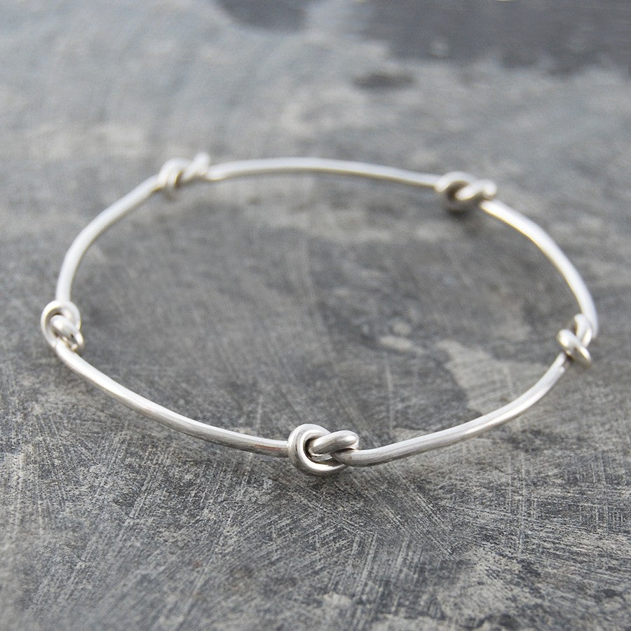 
            
                Load image into Gallery viewer, Nautical Knot Silver Bangle - Otis Jaxon Silver Jewellery
            
        