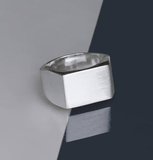 Solid Silver Men's Signet Ring - Otis Jaxon Silver Jewellery