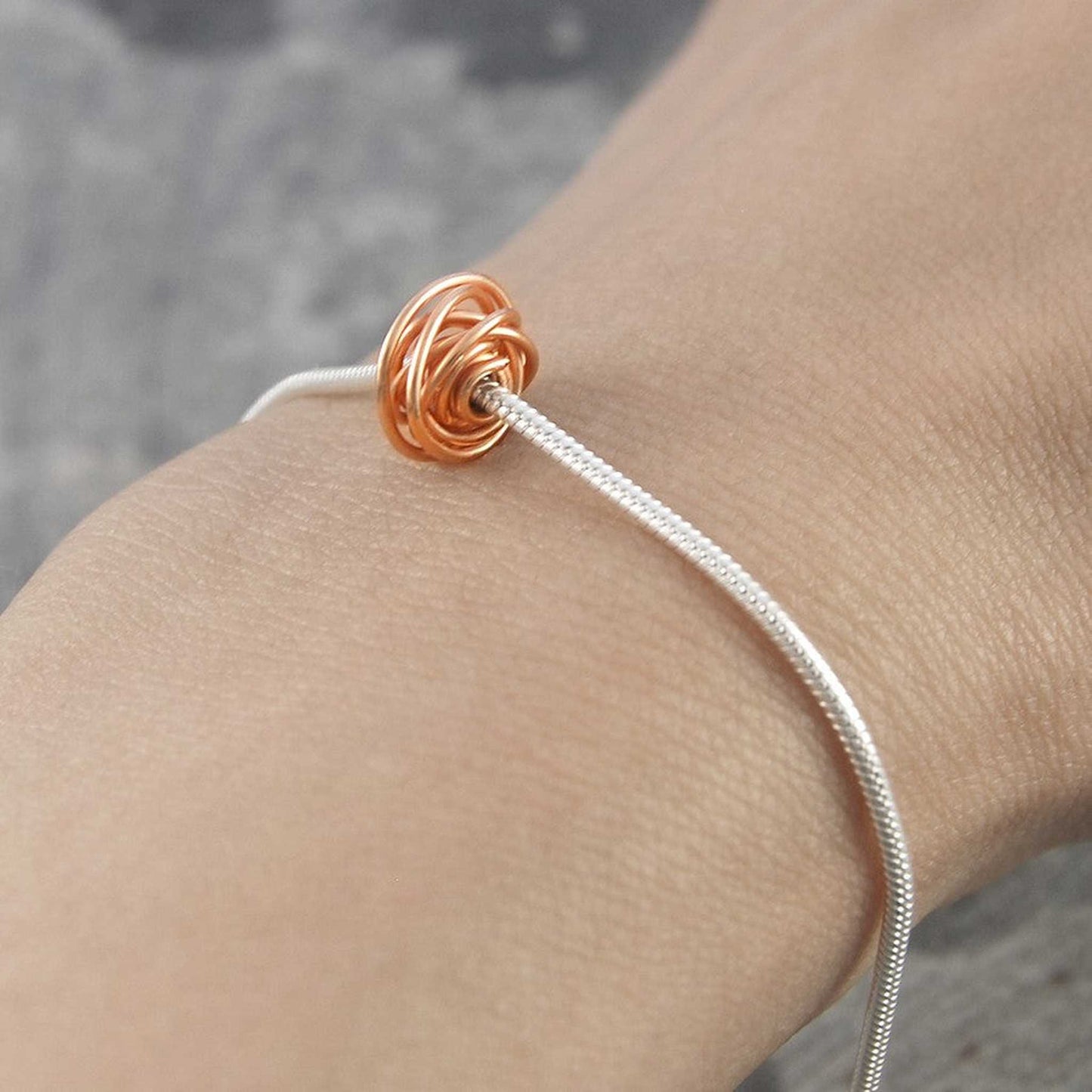 Nest Designer Rose Gold Bracelet - Otis Jaxon Silver Jewellery
