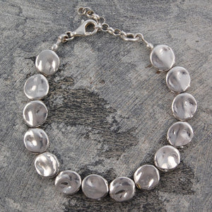 
            
                Load image into Gallery viewer, Organic Round Silver Statement Necklace - Otis Jaxon Silver Jewellery
            
        