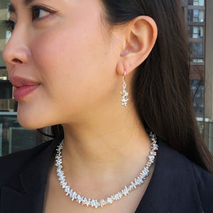 Coral Elements Silver Drop Earrings - Otis Jaxon Silver Jewellery