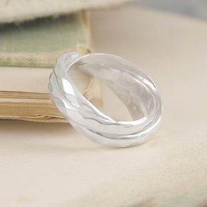 
            
                Load image into Gallery viewer, Hammered Russian Silver Ring - Otis Jaxon Silver Jewellery
            
        