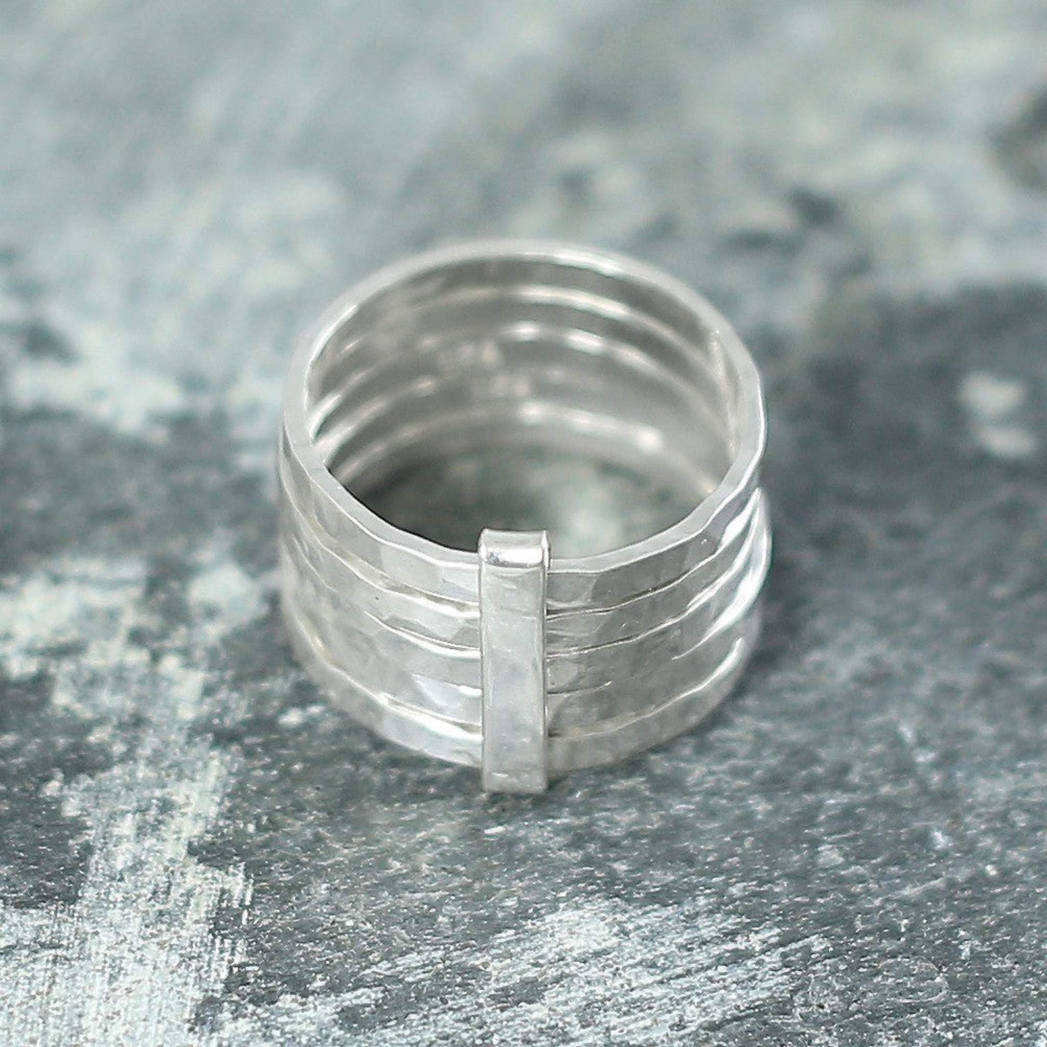 Sterling Silver Handmade Multi Band Stacking Ring – Otis Jaxon