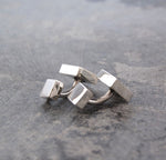 Square Geometric Silver Cufflinks - Otis Jaxon Silver Jewellery