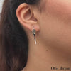 Heart Drop Sterling Silver Earrings - Otis Jaxon Silver Jewellery