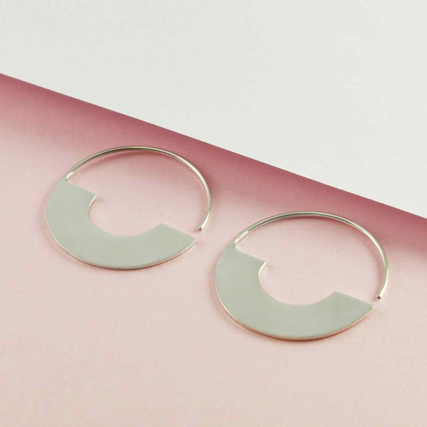 Minimal Silver Hoop Earrings - Otis Jaxon Silver Jewellery