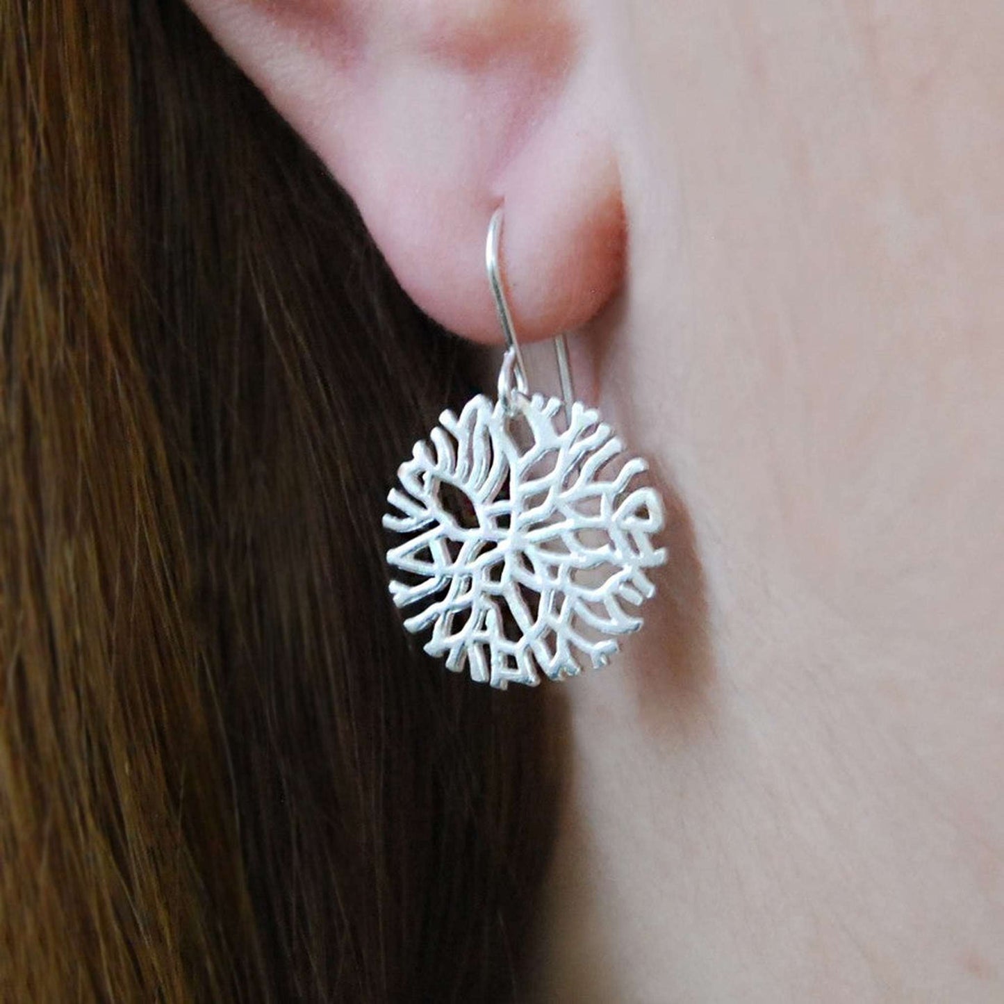 Frost Silver Drop Earrings - Otis Jaxon Silver Jewellery