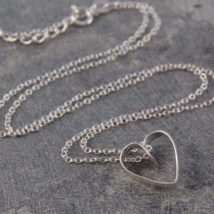 Silver Lace Heart Drop Earrings - Otis Jaxon Silver Jewellery