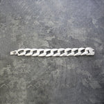 Solid Silver Chunky Square Bracelet - Otis Jaxon Silver Jewellery
