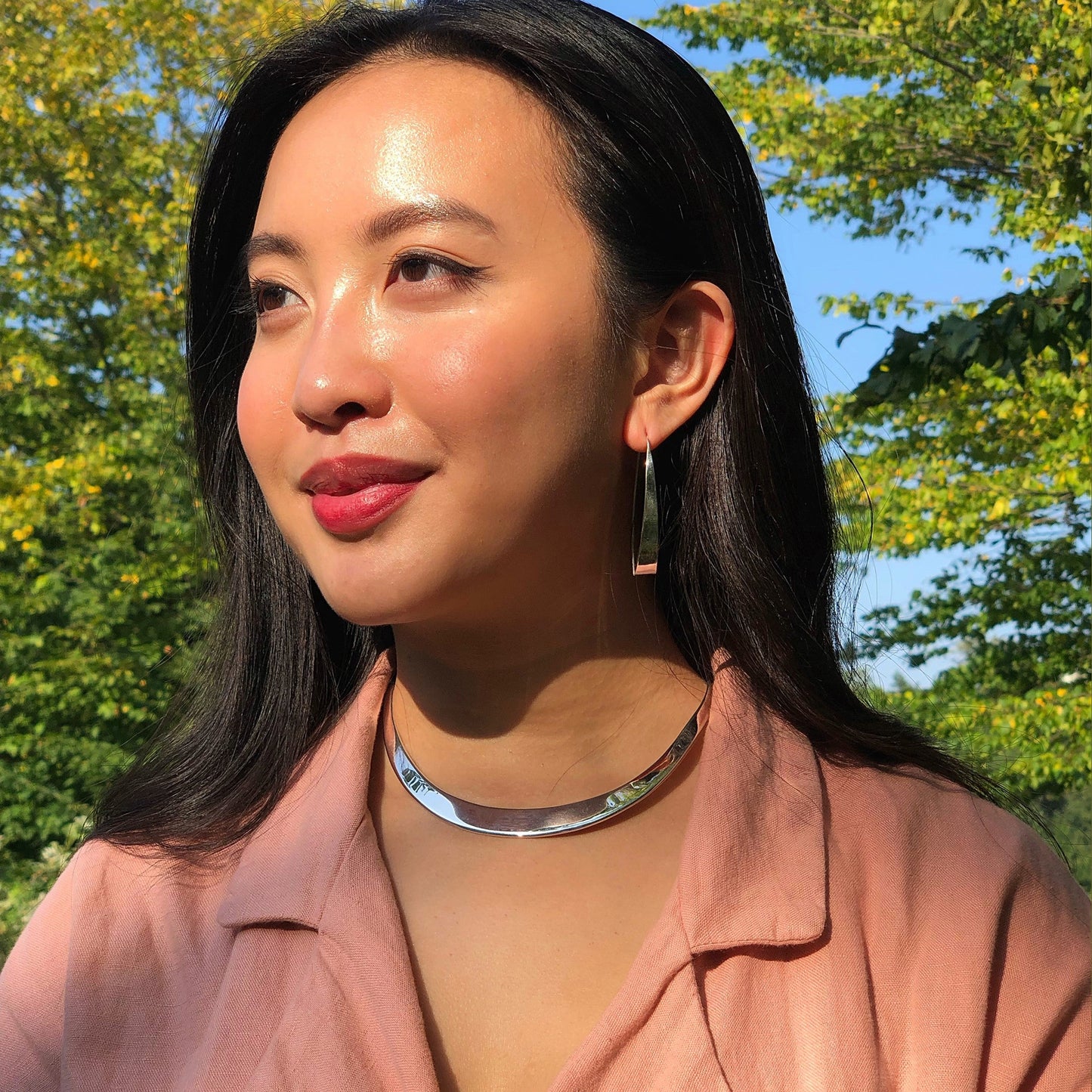 Solid Chunky Silver Choker Necklace - Otis Jaxon Silver Jewellery