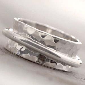 
            
                Load image into Gallery viewer, Cone Hammered Silver Ring - Otis Jaxon Silver Jewellery
            
        