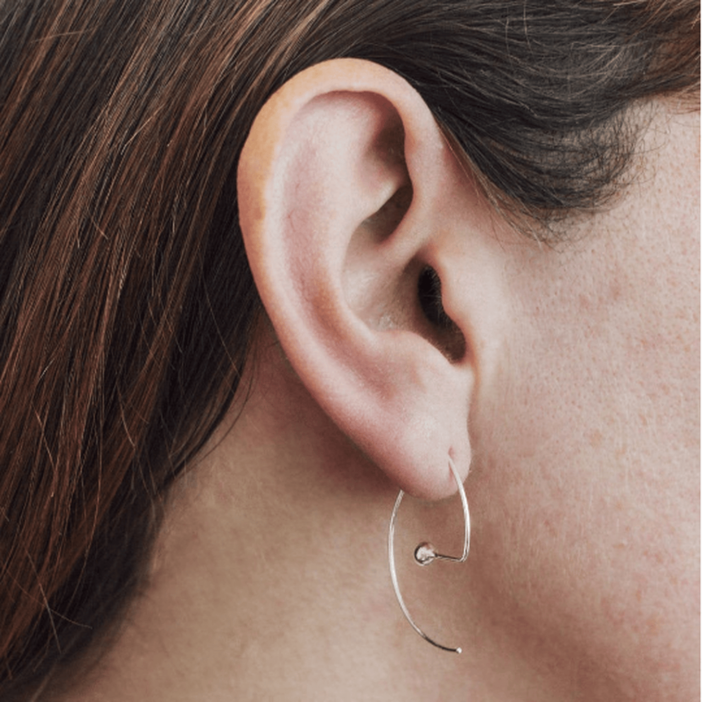Contemporary Sterling Silver Hoops - Otis Jaxon Silver Jewellery