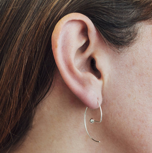 
            
                Load image into Gallery viewer, Contemporary Sterling Silver Hoops - Otis Jaxon Silver Jewellery
            
        