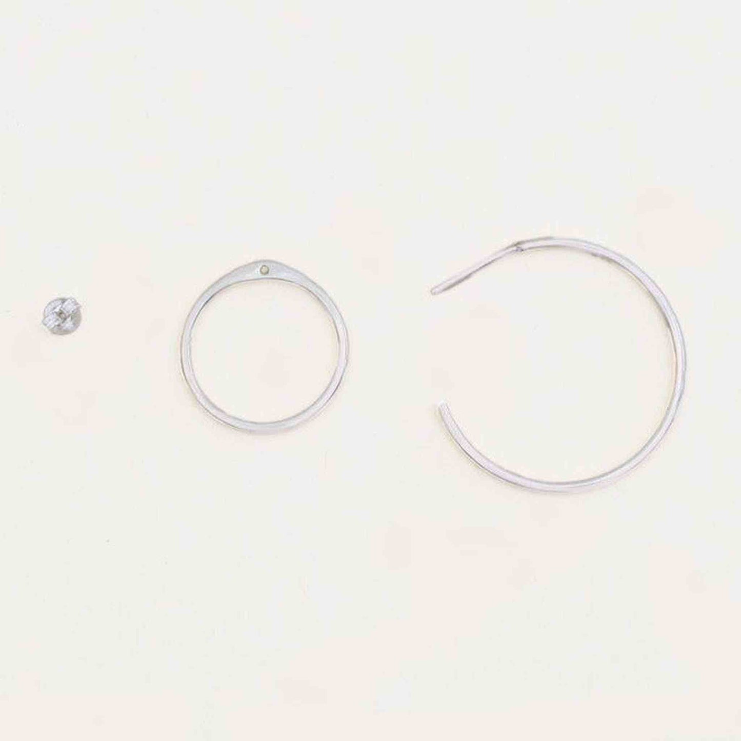 Sterling Silver Double Hoop Galaxy Earrings - Otis Jaxon Silver Jewellery