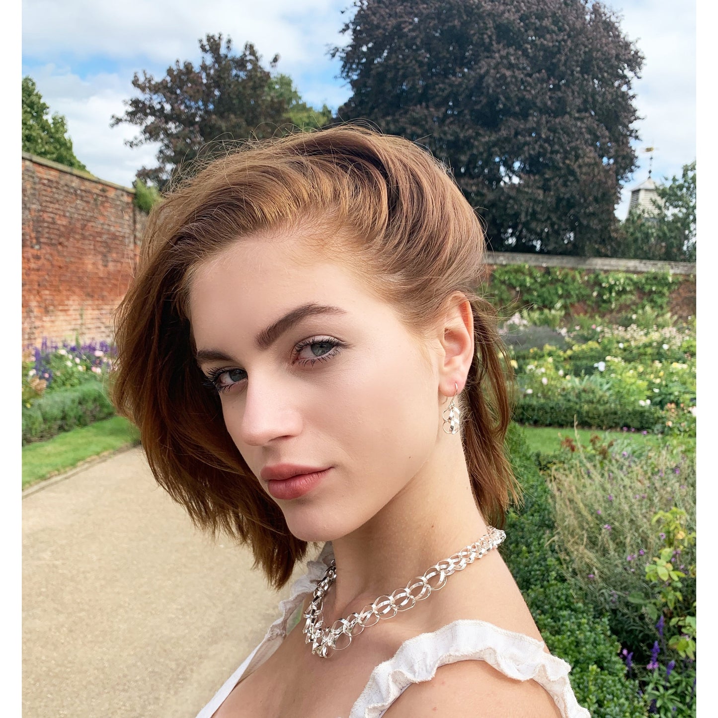 Sterling Silver Fluid Statement Necklace - Otis Jaxon Silver Jewellery