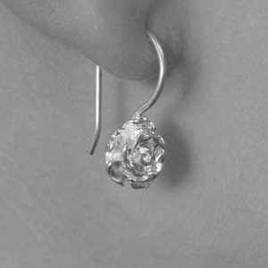 Rose Flower Rose Gold Stud Earrings - Otis Jaxon Silver Jewellery