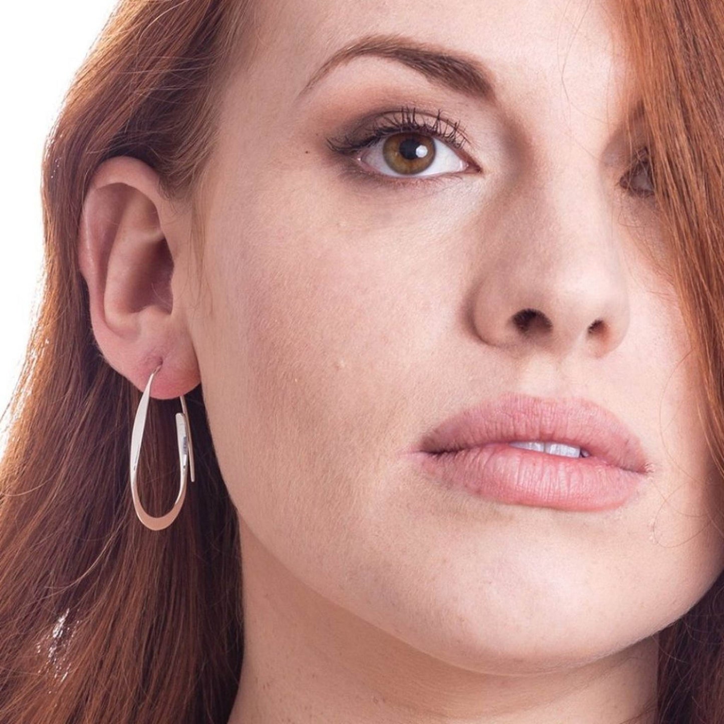 Silver Curl Hoop Earrings - Otis Jaxon Silver Jewellery